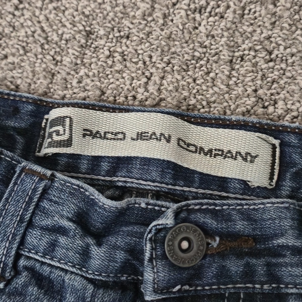 Paco Jeans Boys 8 Blue Baggy Skater Carpenter Loose Wide Leg 90s Y2K Vintage - Picture 5 of 9